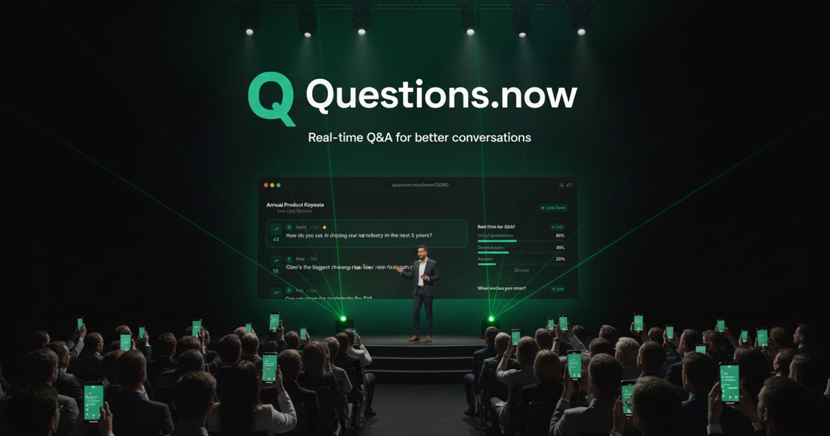 Live Q&A Platform for Events & Presentations | Questions.now